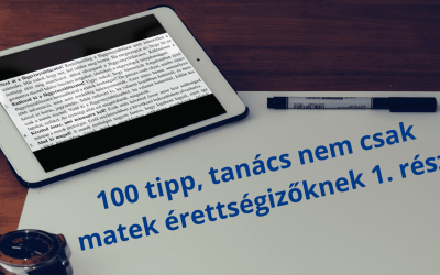 Tipp tanács matek érettségizőknek